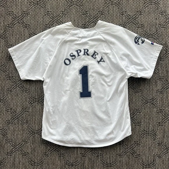 Vintage Russell Athletic Jersey Size XL White UNF Ospreys NCAA Baseball 90s - Picture 5 of 9